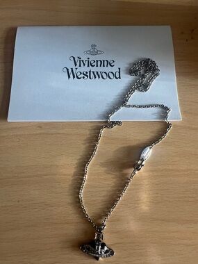 Vivienne Westwood Silver Orb Pendant Necklace with Chain